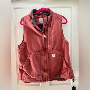 Women’s Carhartt Sherpa Lined Vest, Like New!